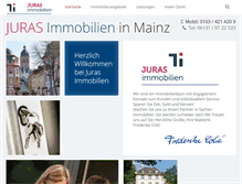 Tablet Screenshot of juras-immobilien.de